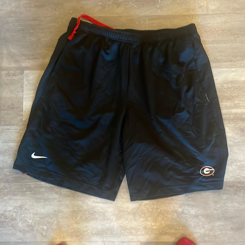 UGA Nike black athletic shorts. Worn once. Size L.